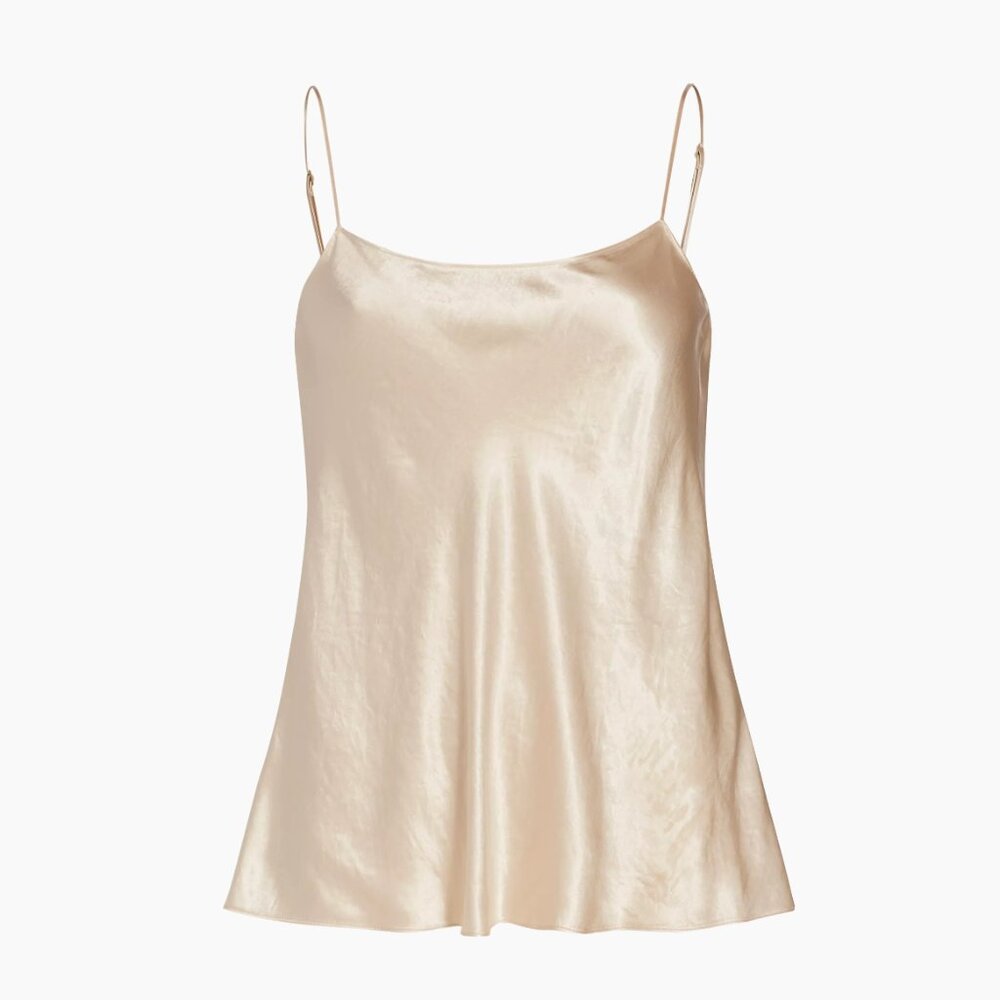 Vince Satin Camisole in Champagne